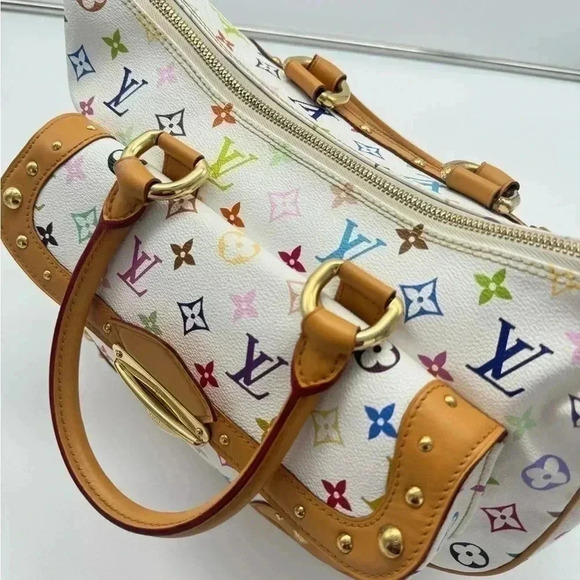 LOUIS VUITTON RITA WHITE MULTI COLOR MONOGRAM Murakami w/ 🆓 ENTRUPY - Picture 12 of 17